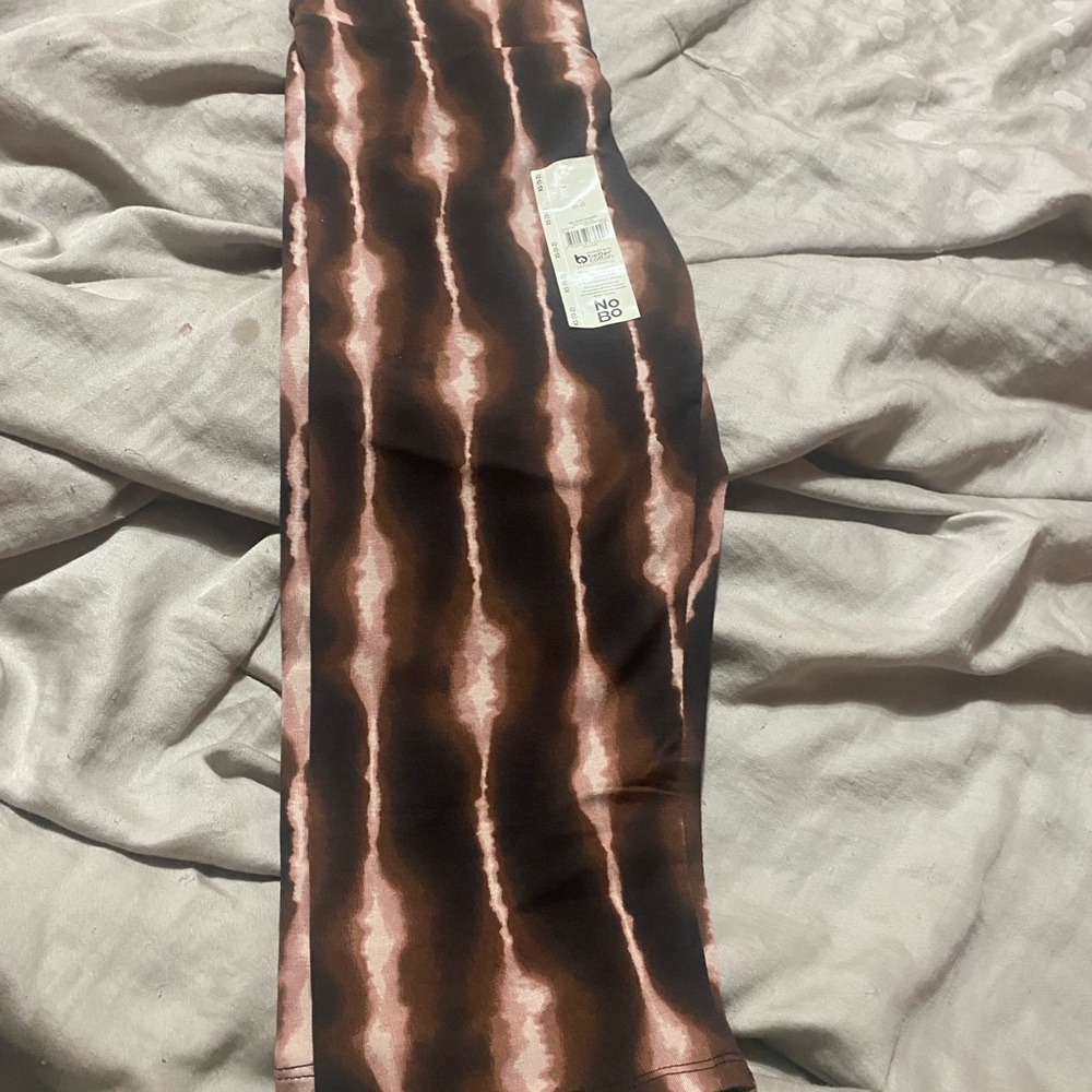 No Boundaries Brown Tie-Dye Capri Leggings